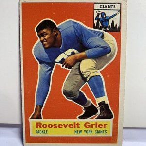 1956 Topps Set Break #101 Roosevelt Grier EX-EXMINT NFL Football Larger Card Nyg